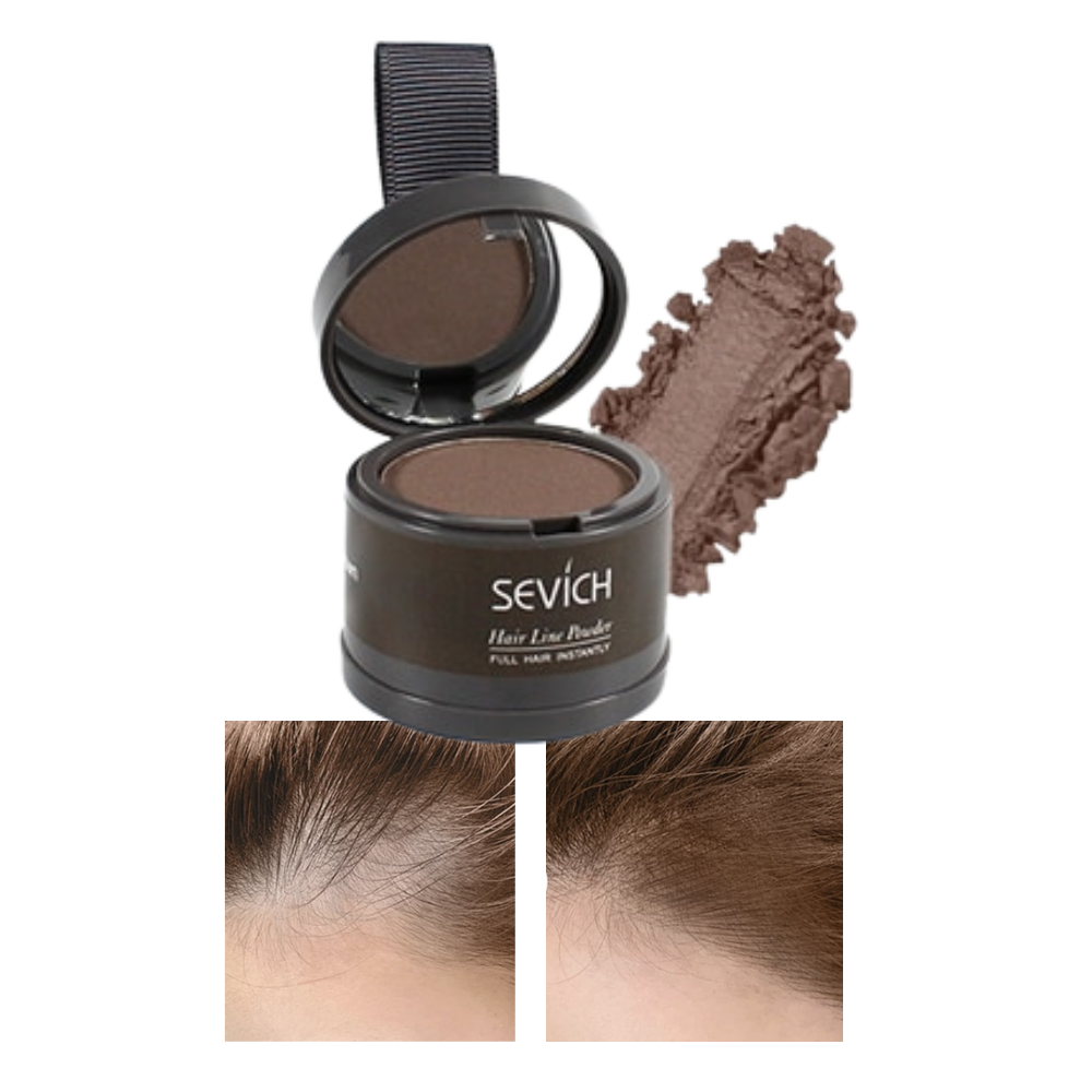 Hair Root Concealer Powder -Med Brown - Ozerty