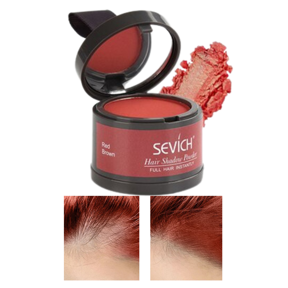 Hair Root Concealer Powder -Red Brown - Ozerty