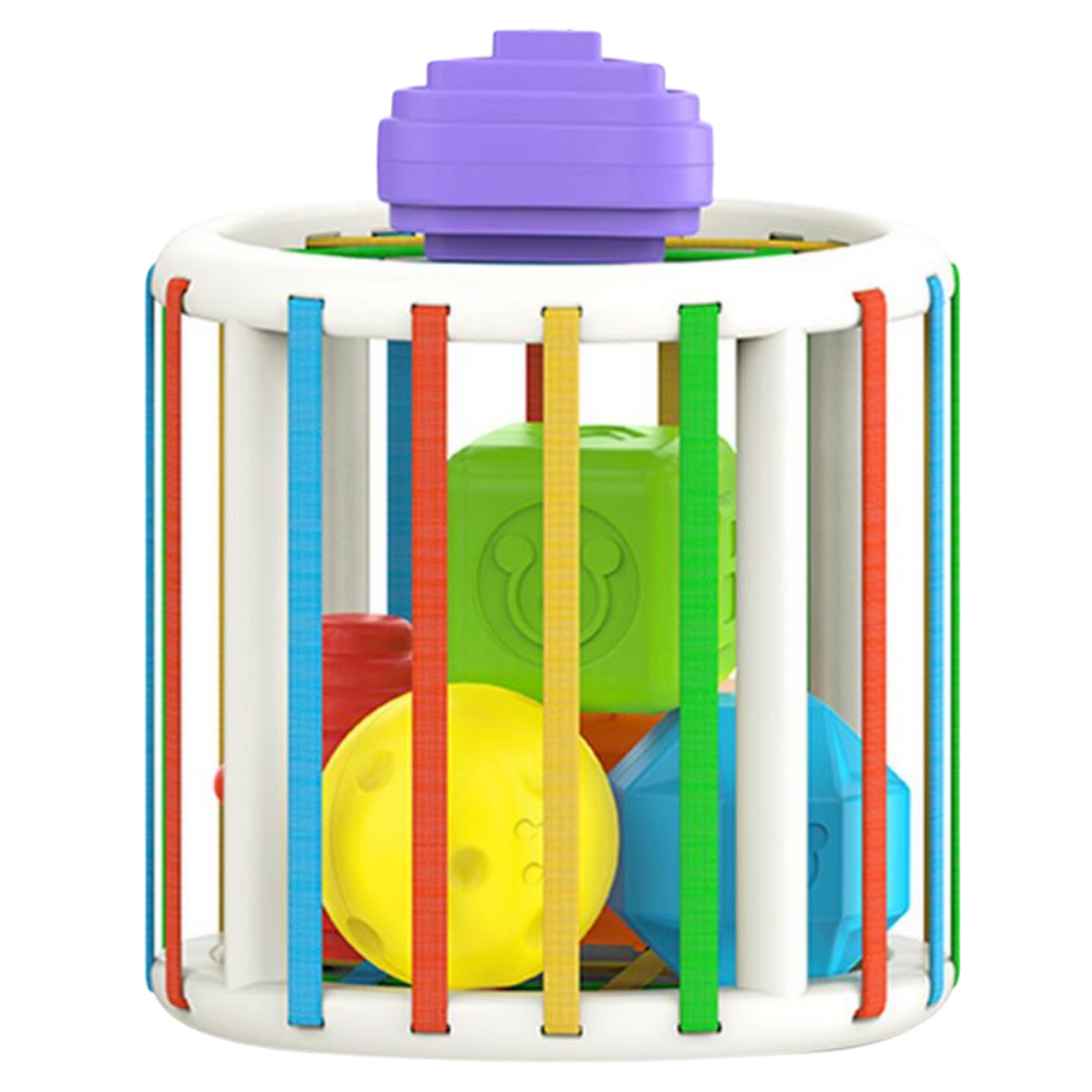 Colourful Shape Blocks Toy for Kids -Cylinder - Ozerty