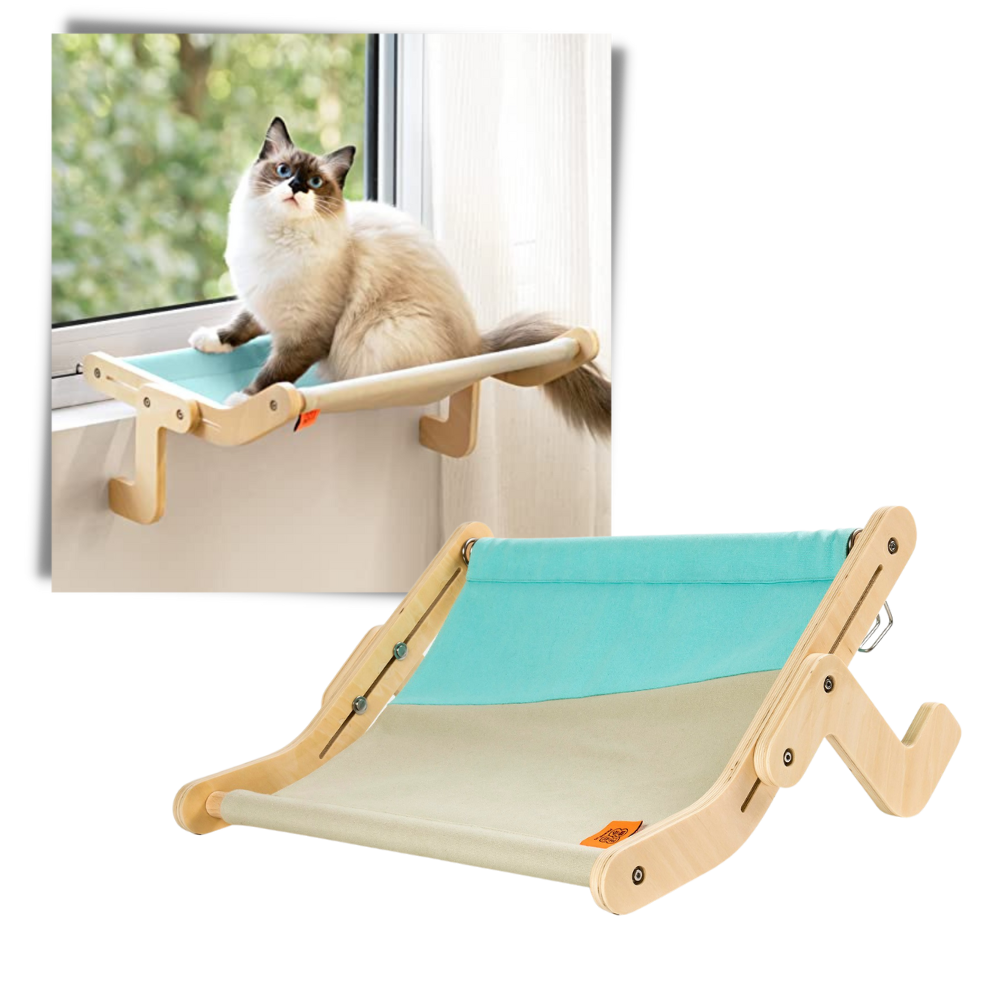 Wooden Window Perch for Cats - Ozerty