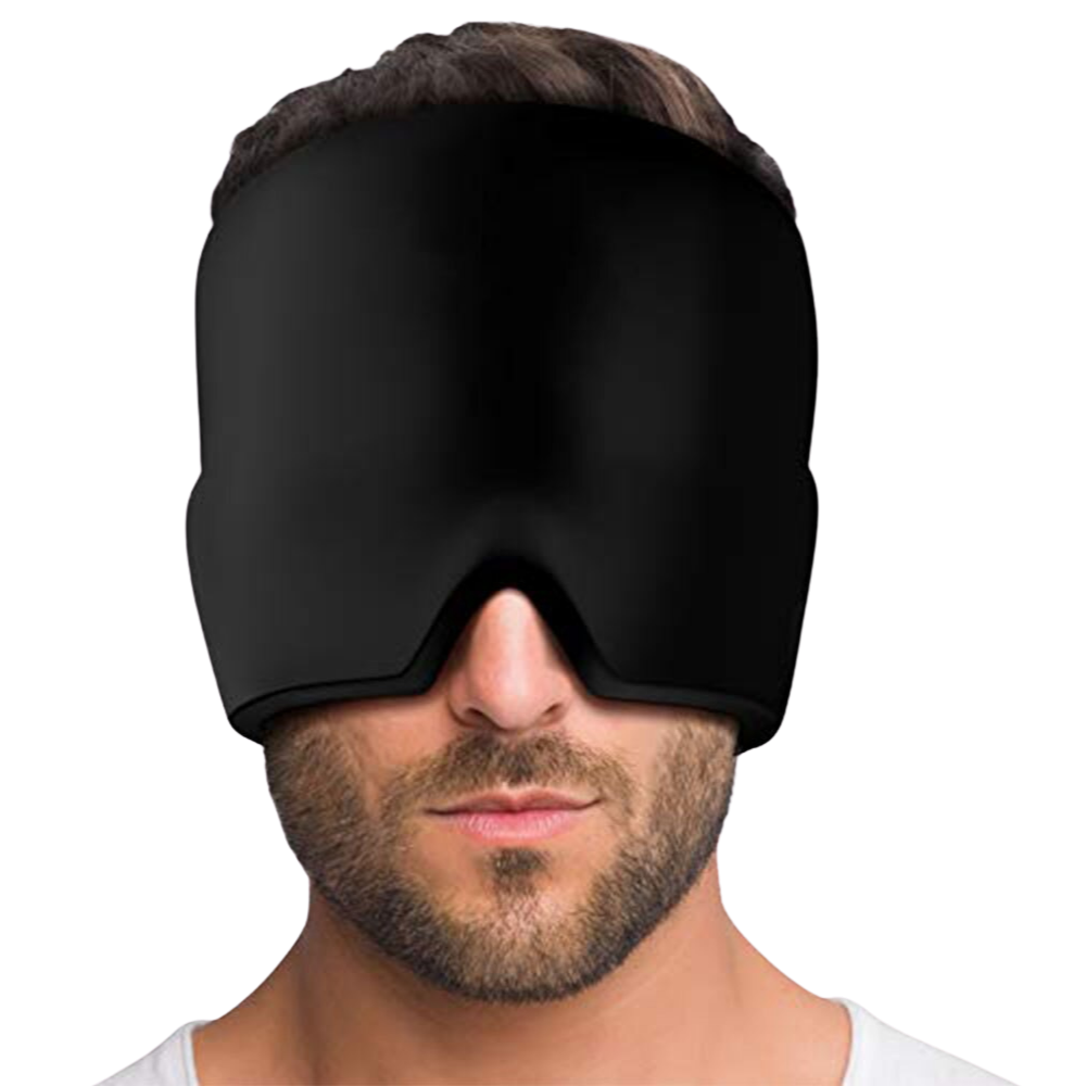 Hot-Cold Therapy Migraine Relief Gel Cap -Black - Ozerty