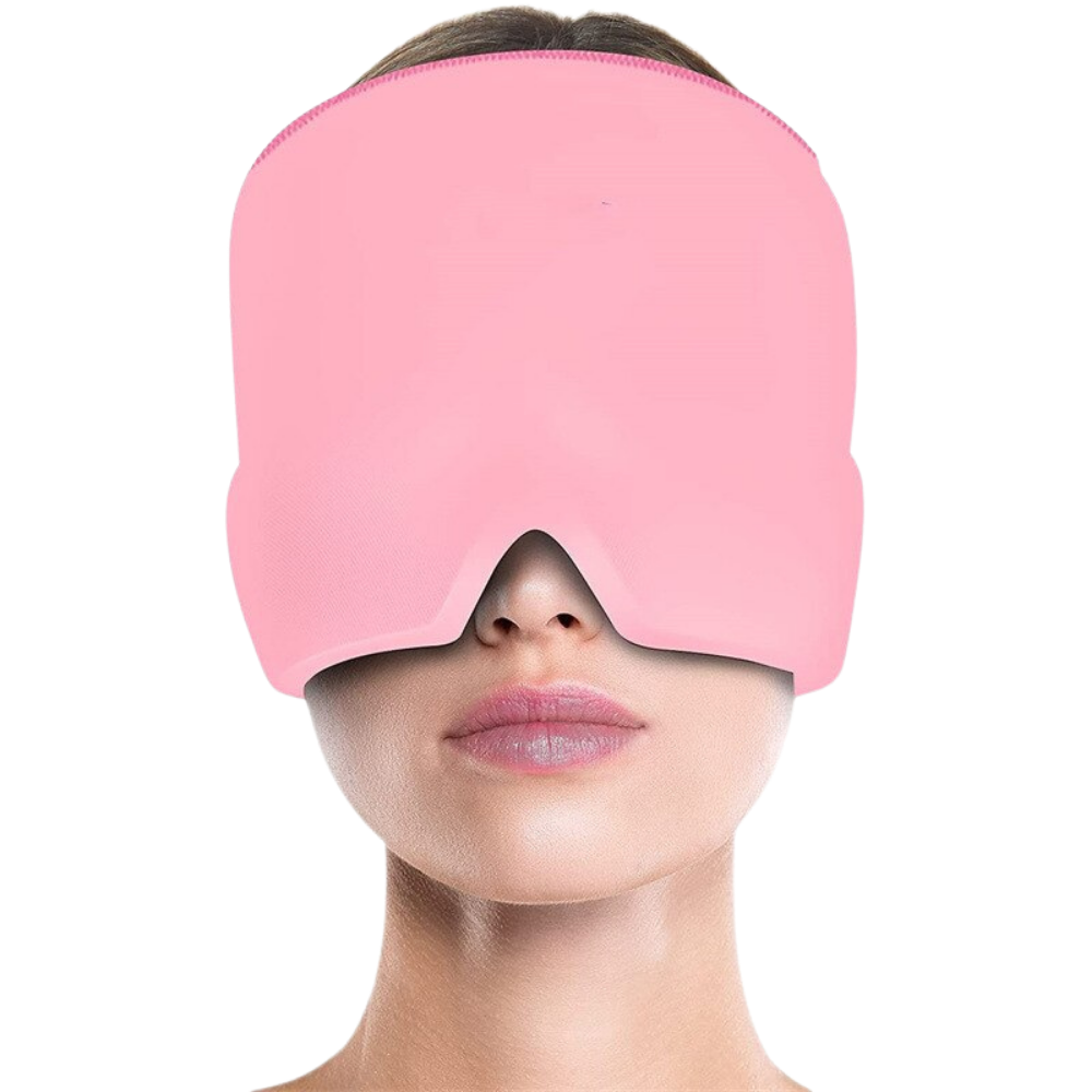 Hot-Cold Therapy Migraine Relief Gel Cap -Pink - Ozerty