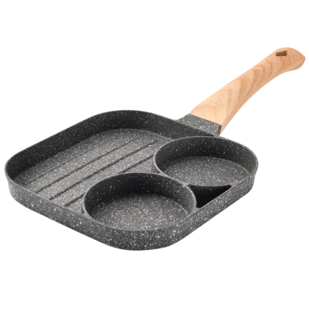 Non-Stick Frying Pan for Eggs -2 Hole - Ozerty