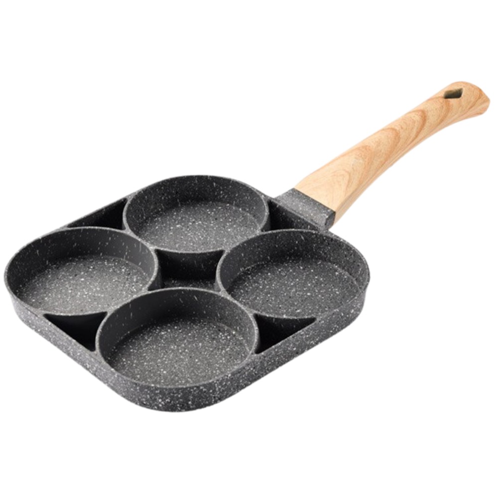 Non-Stick Frying Pan for Eggs -4 Hole - Ozerty