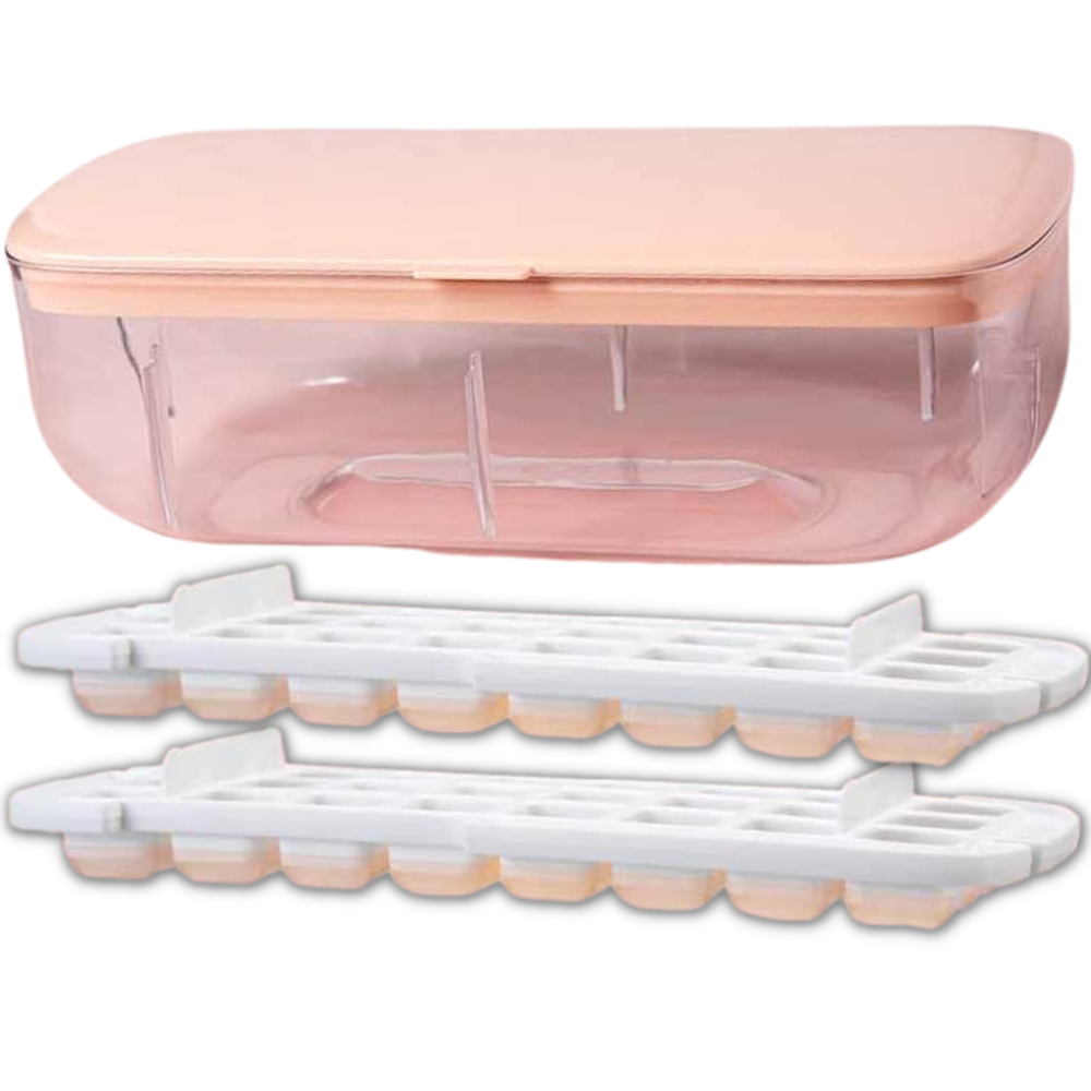 Silicone Ice Cube Mold Tray -Pink - Ozerty