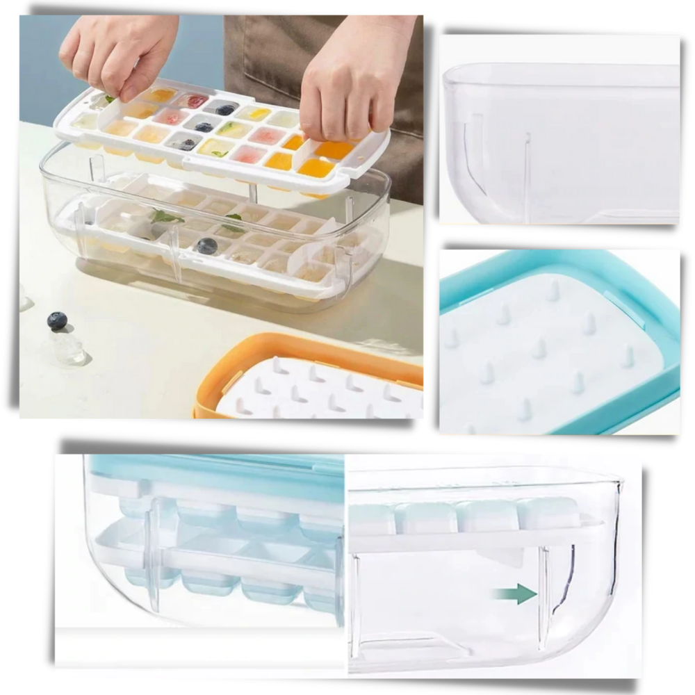 Silicone Ice Cube Mold Tray - Ozerty