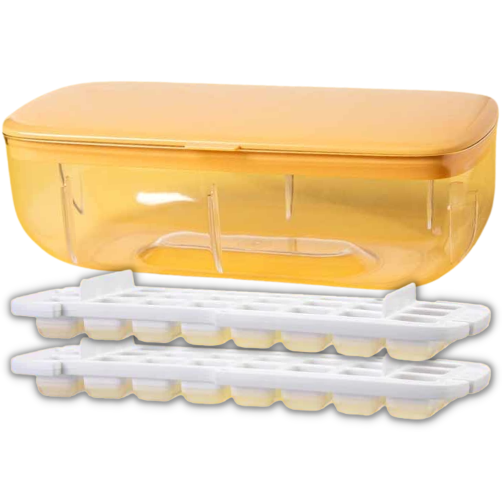 Silicone Ice Cube Mold Tray -Yellow - Ozerty