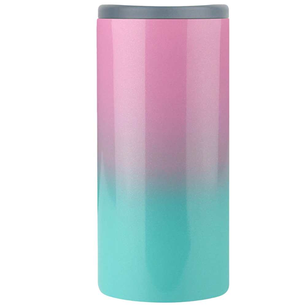 Stainless Steel Can Cooler -Pink Green - Ozerty