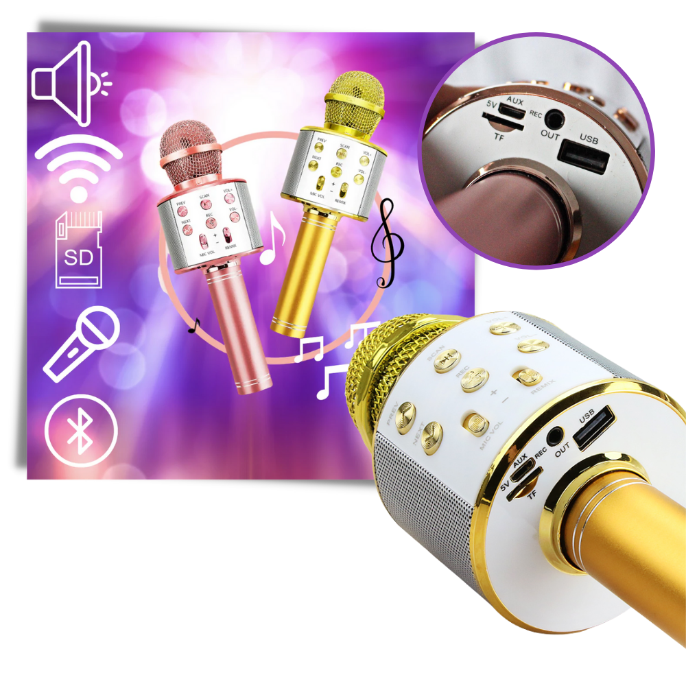 Wireless Bluetooth Karaoke Microphone - Ozerty