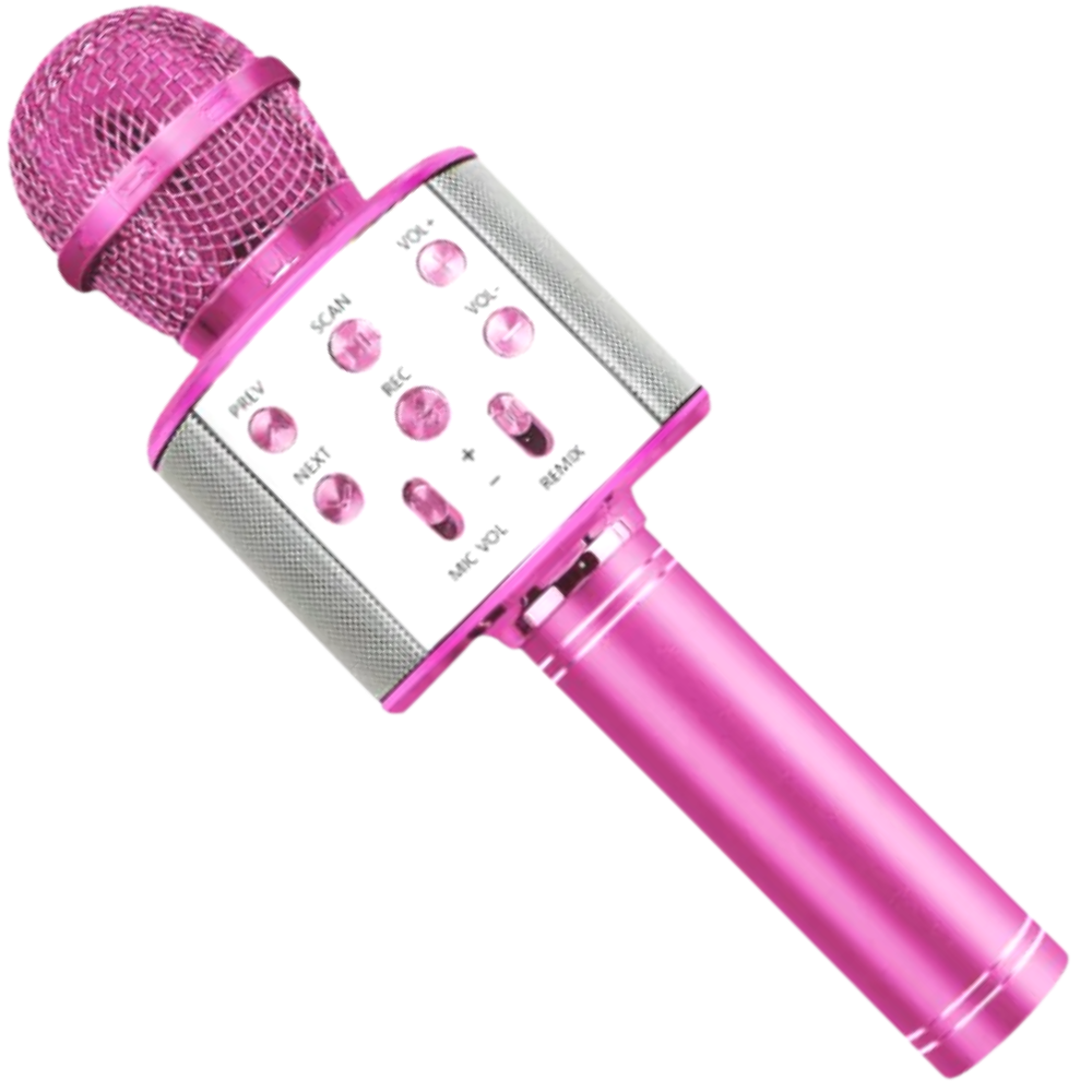 Wireless Bluetooth Karaoke Microphone -Pink - Ozerty