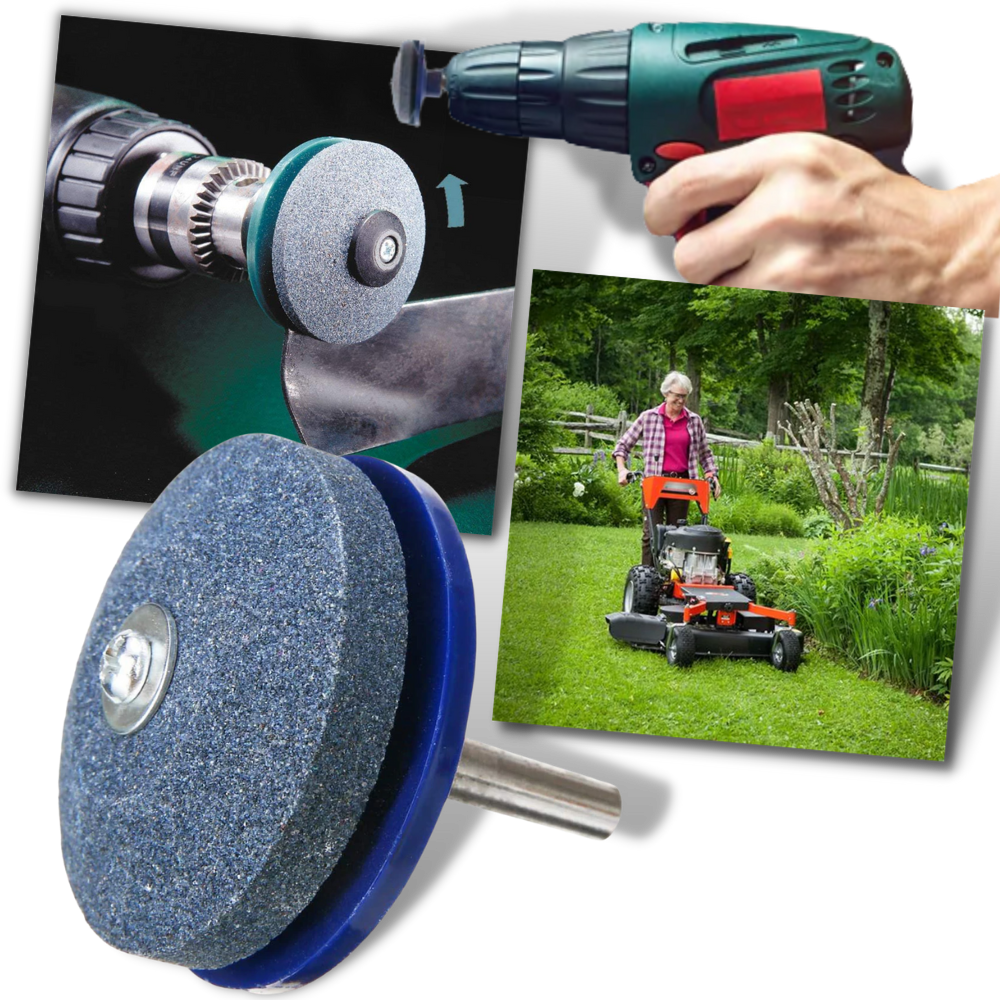 Rotary Lawn Mower Blade Sharpener Set - Ozerty