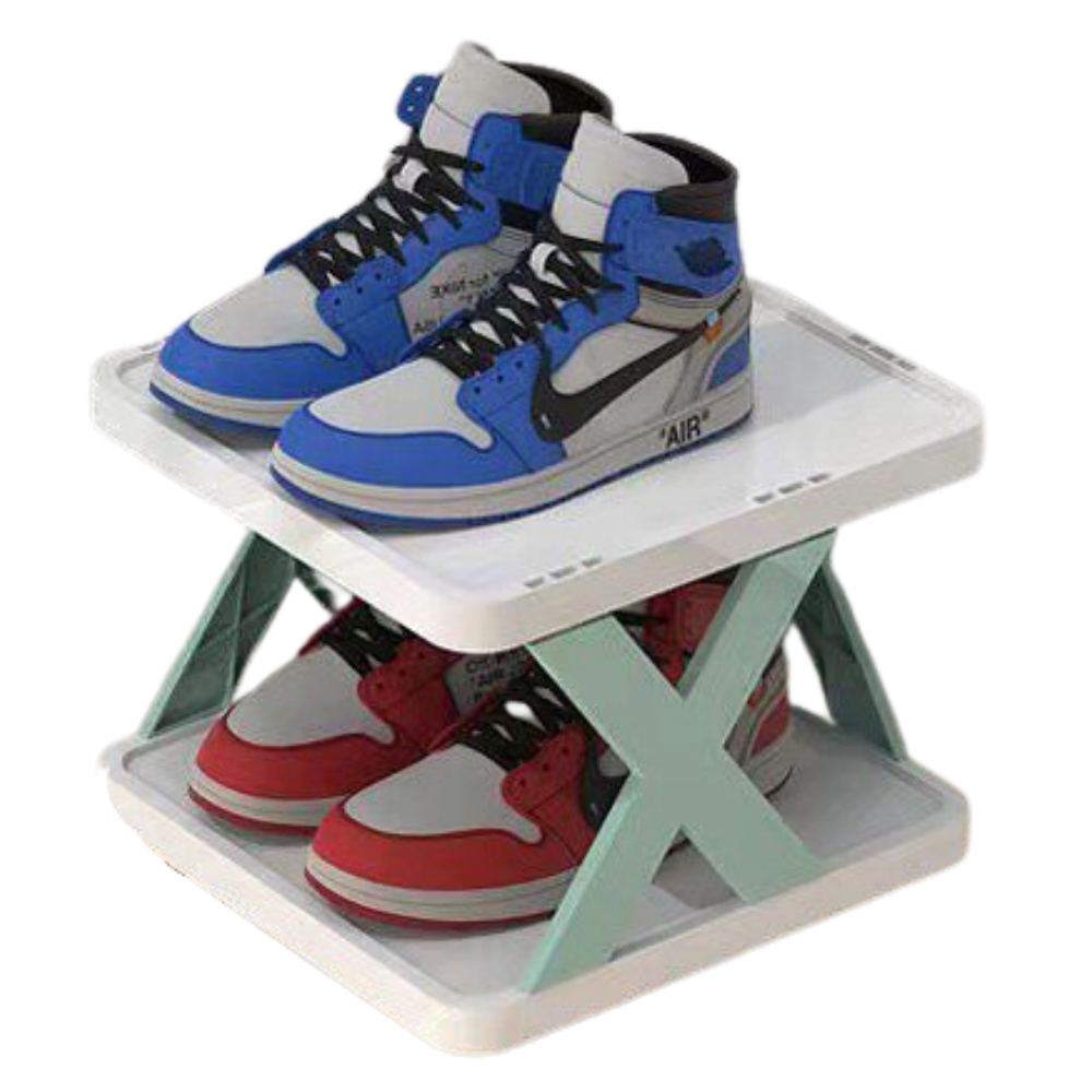 Multi-Layer Shoe Organiser Rack -Blue - Ozerty