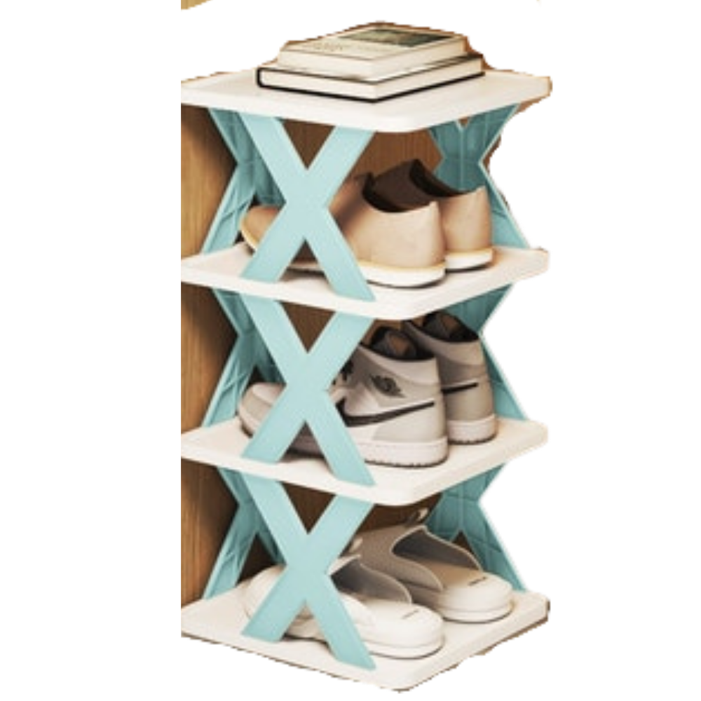 Multi-Layer Shoe Organiser Rack -Blue - Ozerty