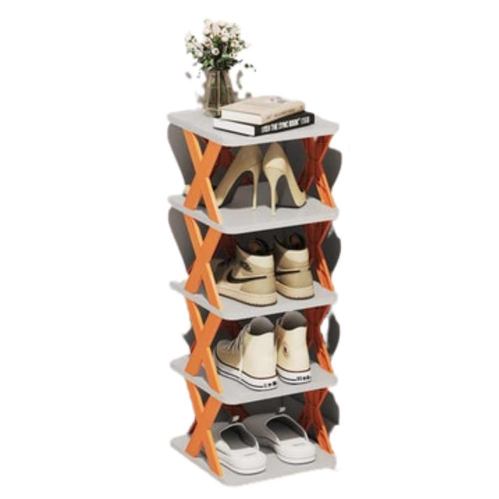 Multi-Layer Shoe Organiser Rack -Orange - Ozerty