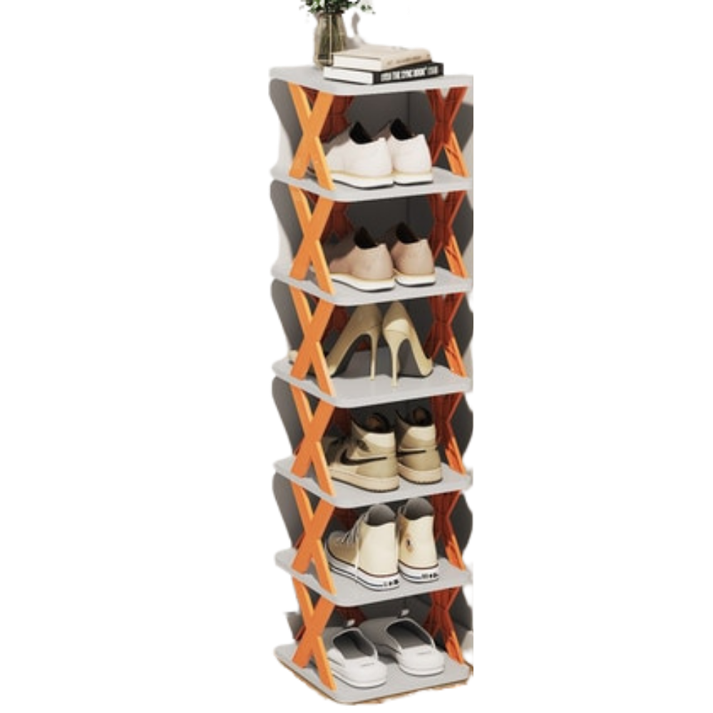 Multi-Layer Shoe Organiser Rack -Orange - Ozerty