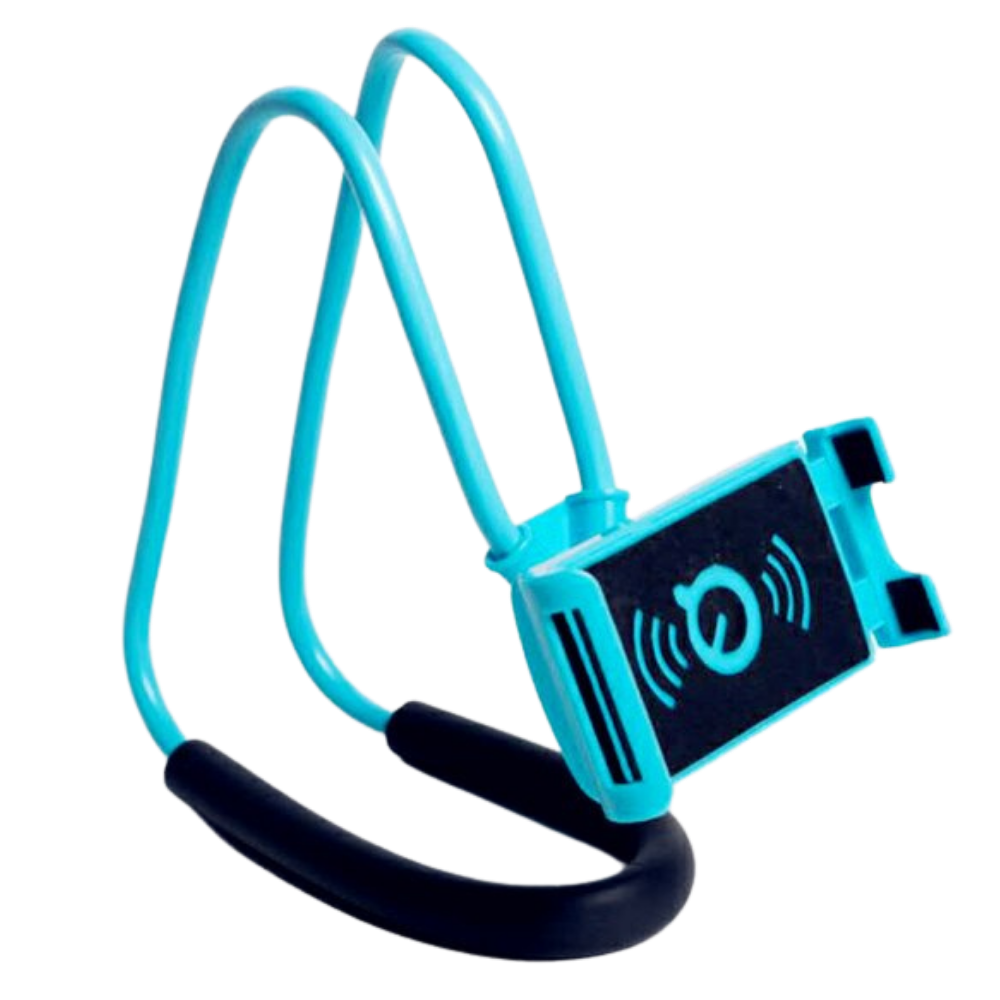 Hands-Free Phone Holder Neck Stand -Blue - Ozerty