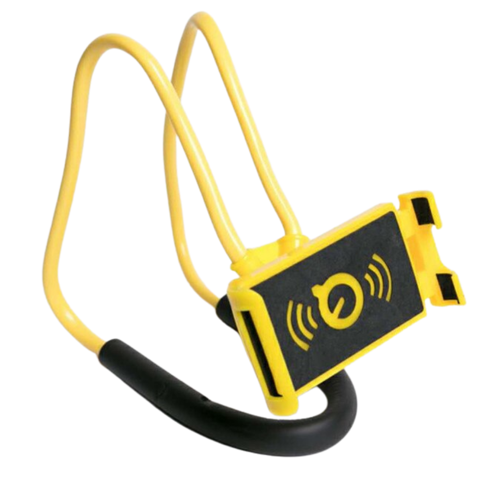 Hands-Free Phone Holder Neck Stand -Yellow - Ozerty