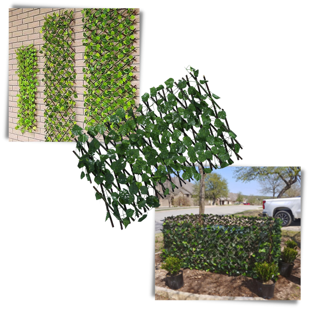 Retractable Artificial Plant Fence - Ozerty