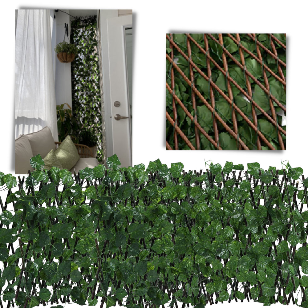 Retractable Artificial Plant Fence - Ozerty