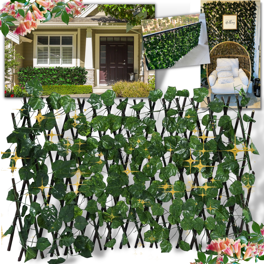 Retractable Artificial Plant Fence - Ozerty