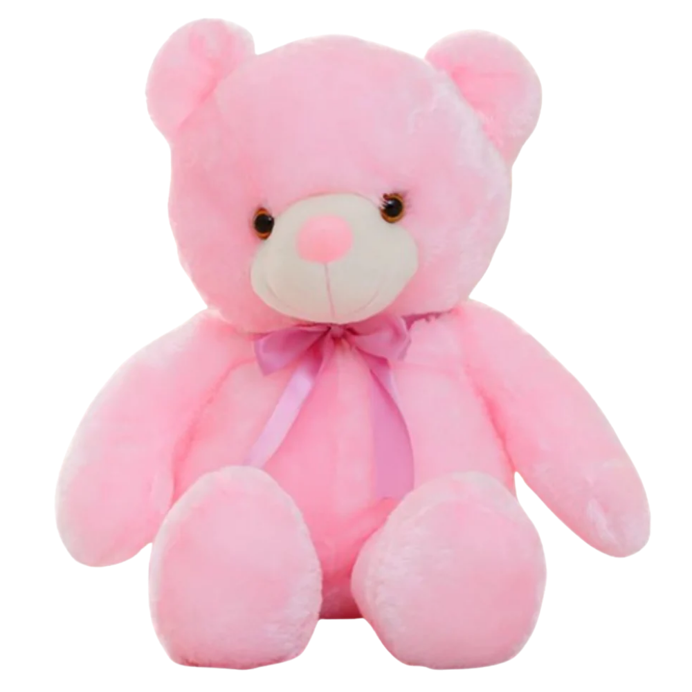 Plush Teddy Bear Night Light -Pink - Ozerty