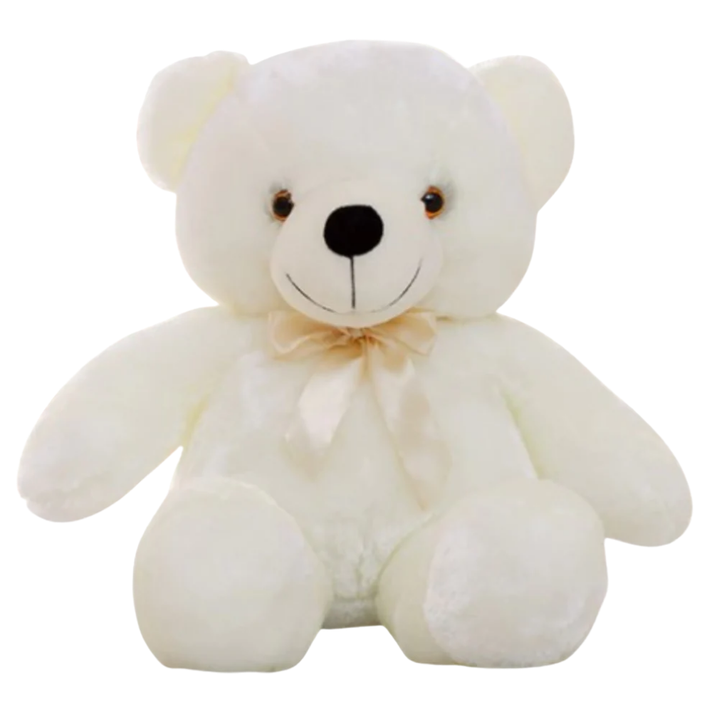 Plush Teddy Bear Night Light -White - Ozerty