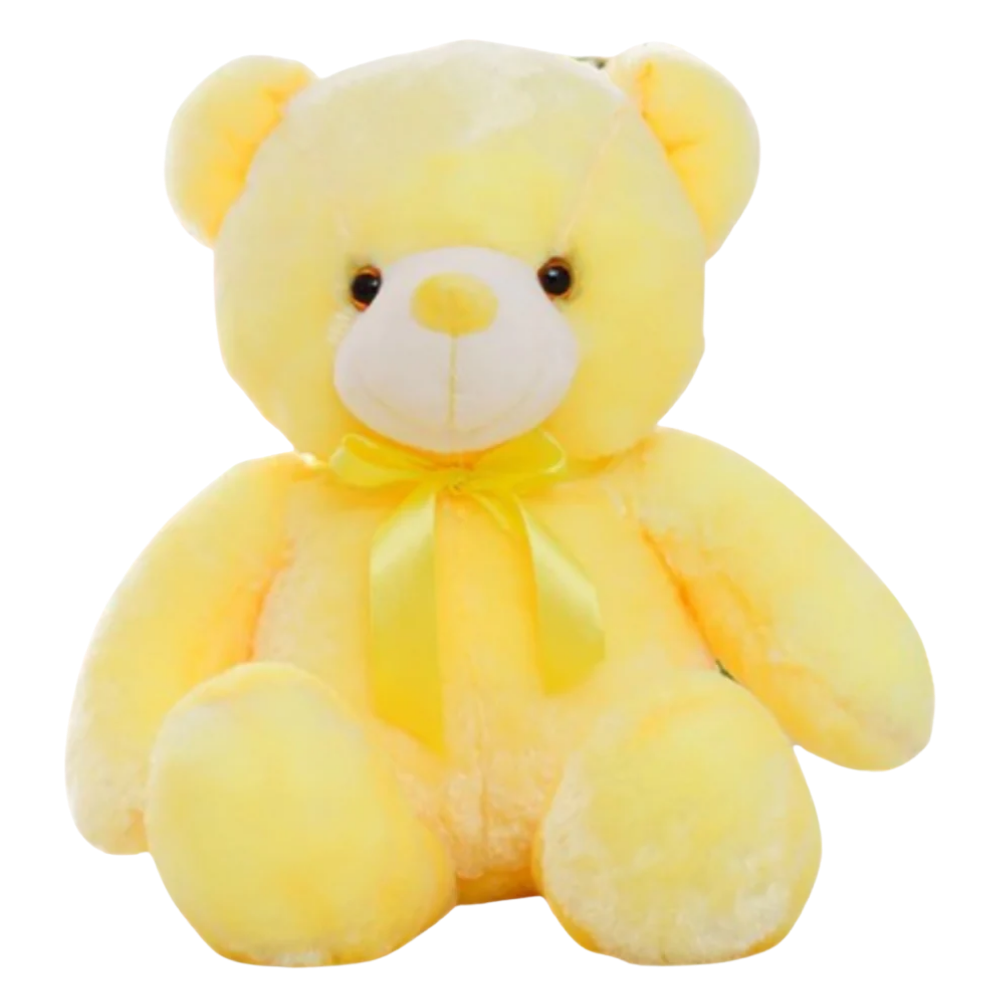 Plush Teddy Bear Night Light -Yellow - Ozerty