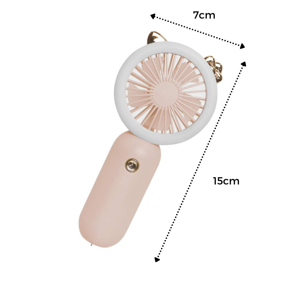 Handheld Pocket USB Fan with LED - Ozerty