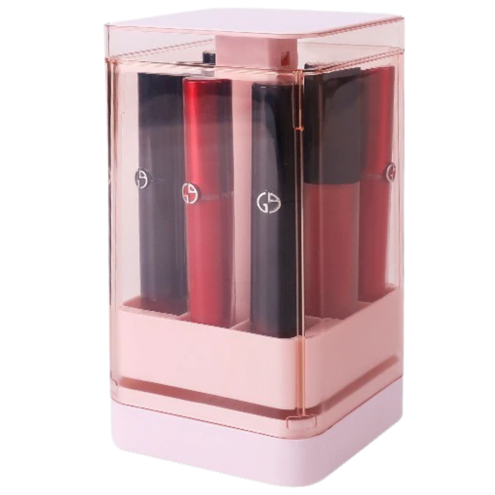 Lip Gloss Storage Box -Pink - Ozerty