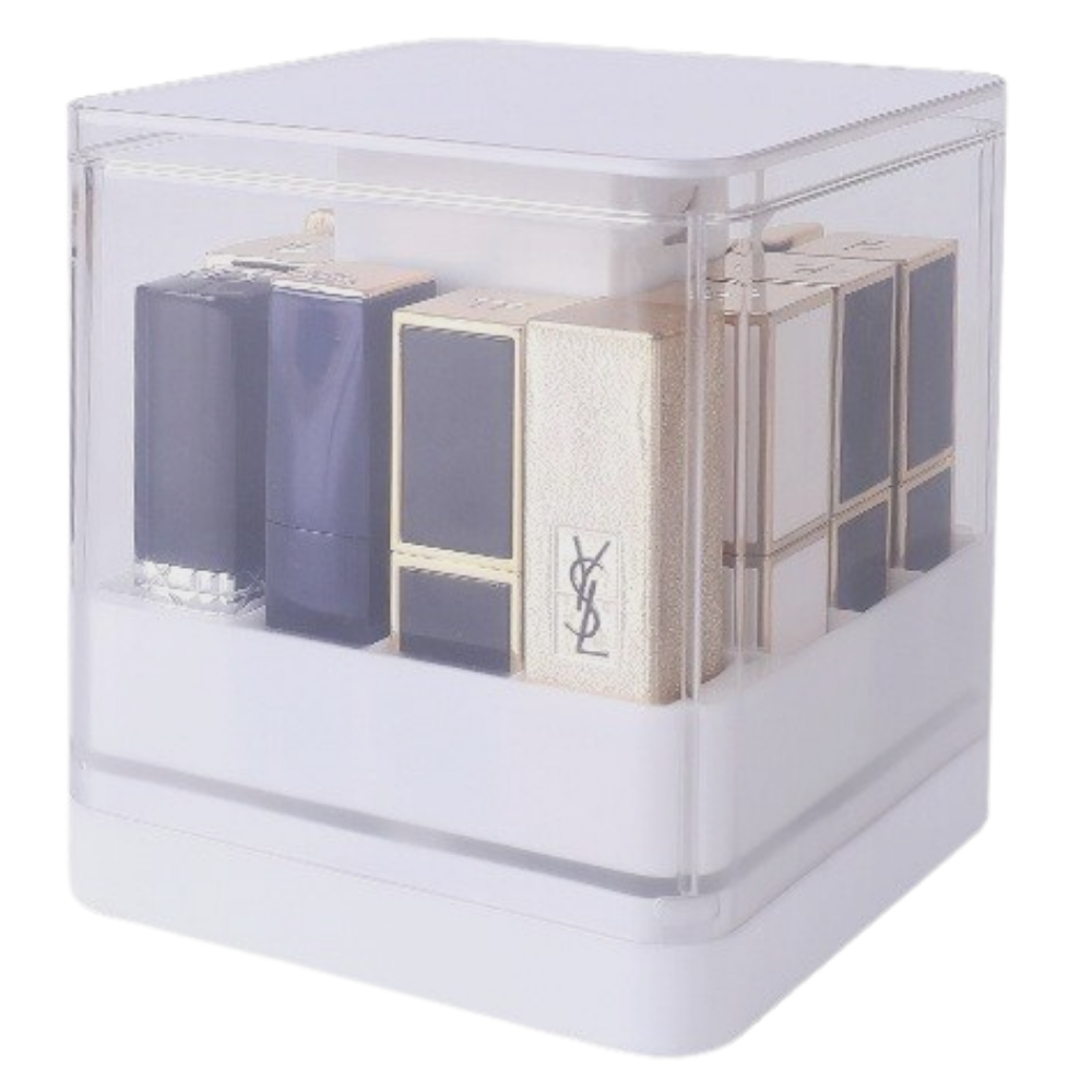 Lip Gloss Storage Box -White - Ozerty