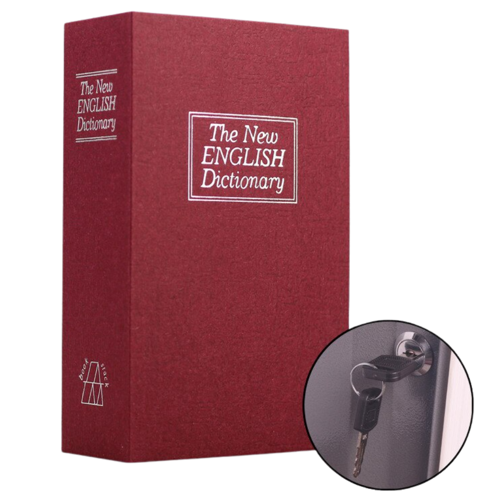 Dictionary Security Lock Box -Red - Ozerty