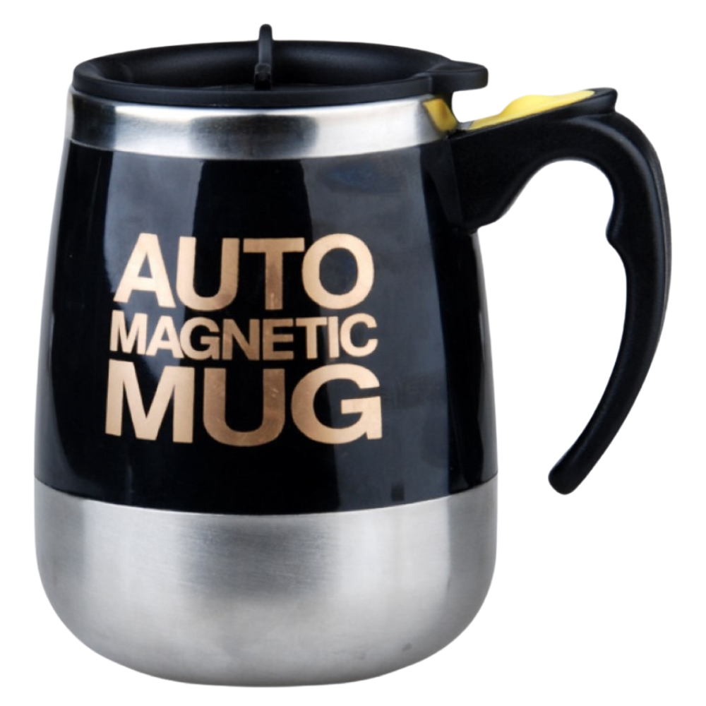 Self Stirring Magnetic Mug -Black - Ozerty