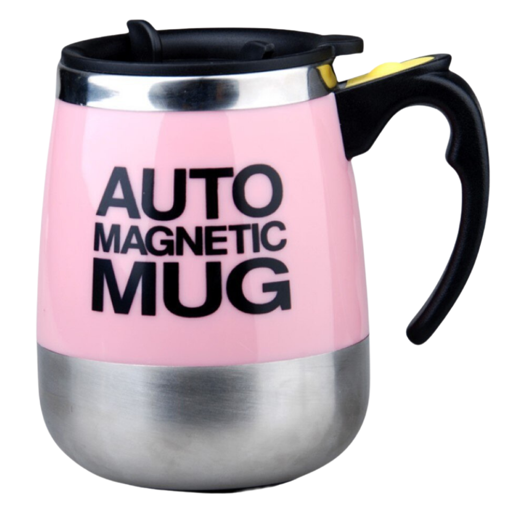 Self Stirring Magnetic Mug -Pink - Ozerty