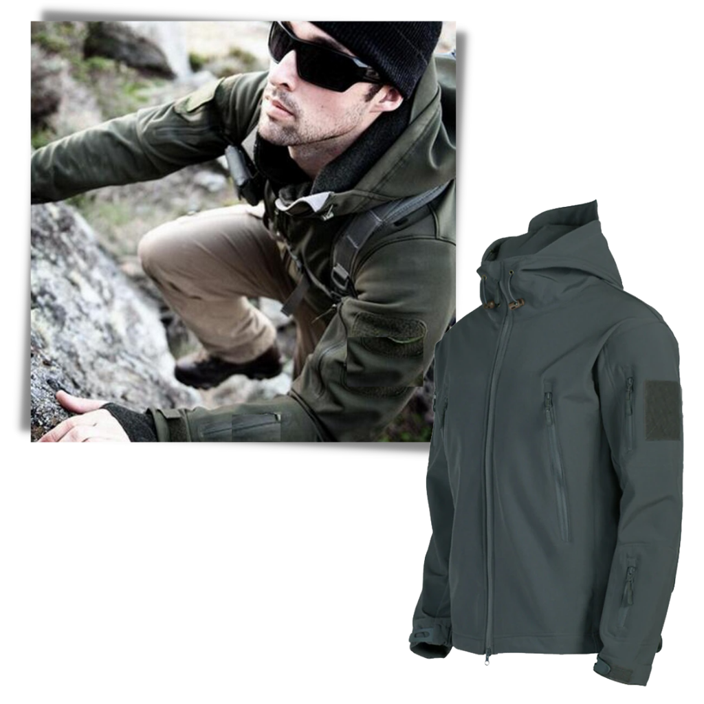 Military-style Combat Jacket - Ozerty