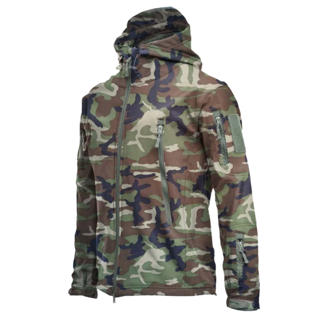 Military-style Combat Jacket -Jungle Camo - Ozerty