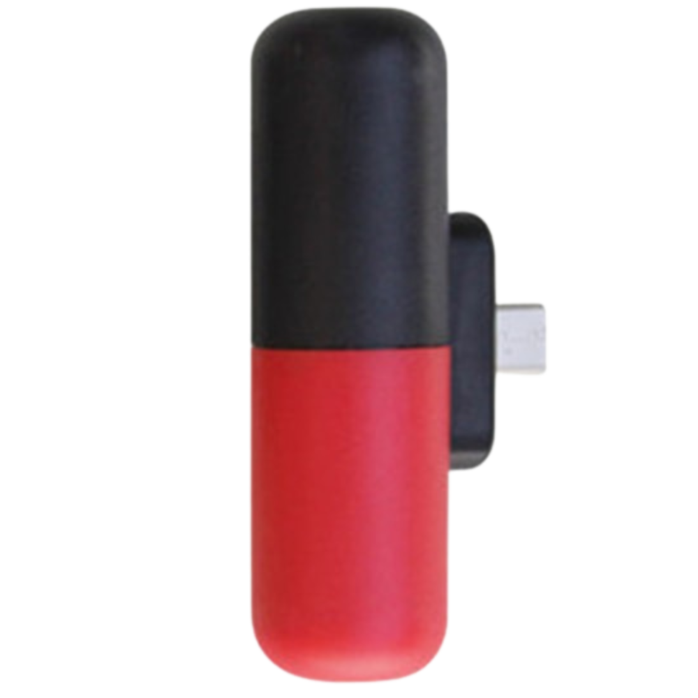 Capsule-Shaped Mini Portable Power Bank -Red - Ozerty