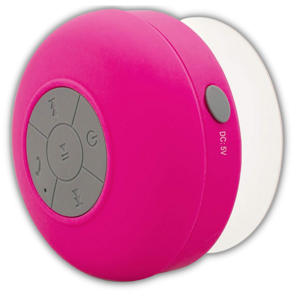 Mini Waterproof Bluetooth Speaker -Pink - Ozerty