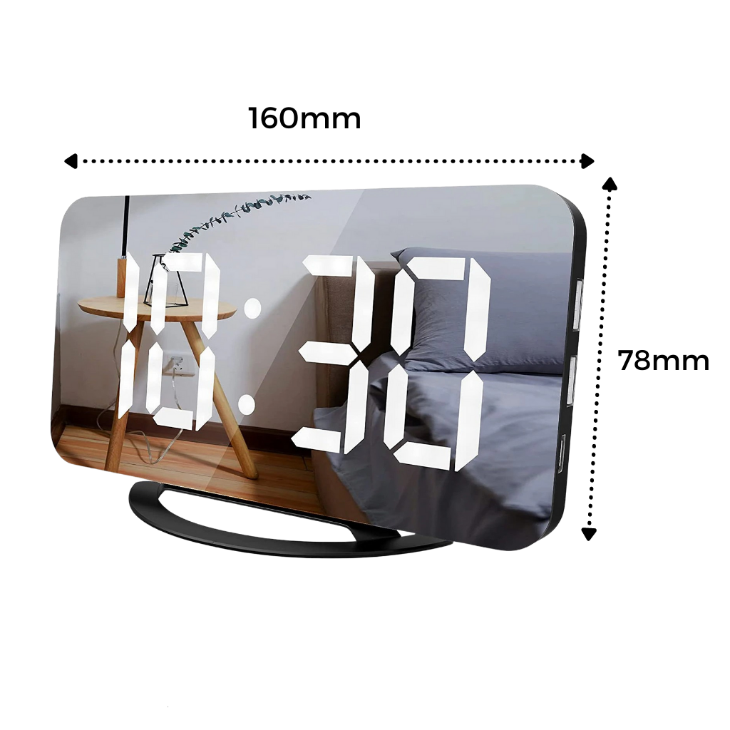 Multifunctional Digital Clock Mirror - Ozerty