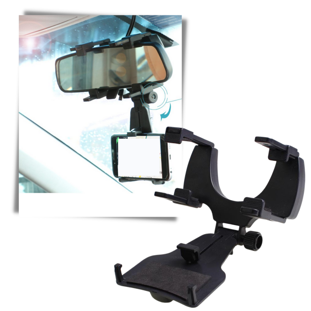 Car Rearview Mirror Phone Holder - Ozerty