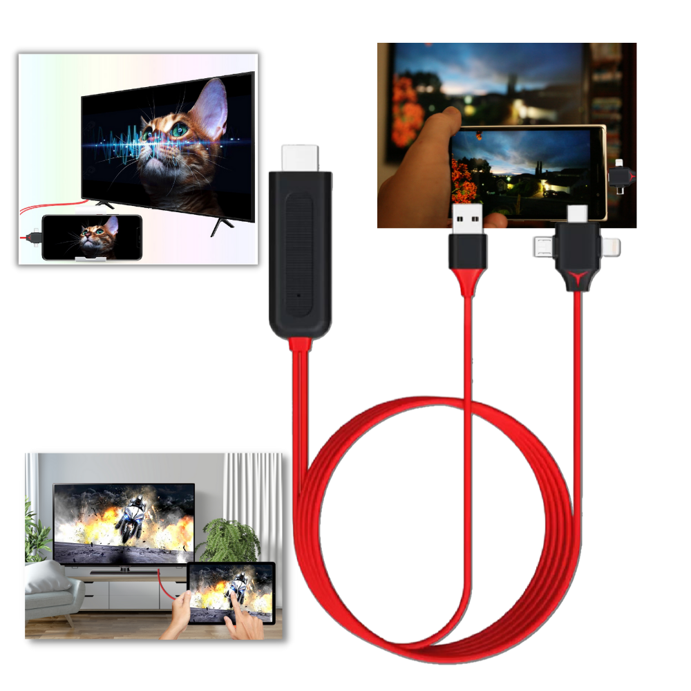 HMDI Adapter Cable for Phones and Tablets - Ozerty