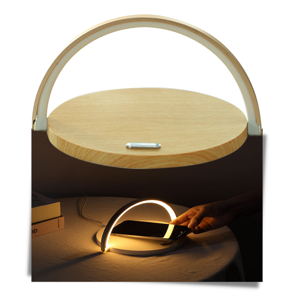 Desk Lamp & Wireless Phone Charger - Ozerty