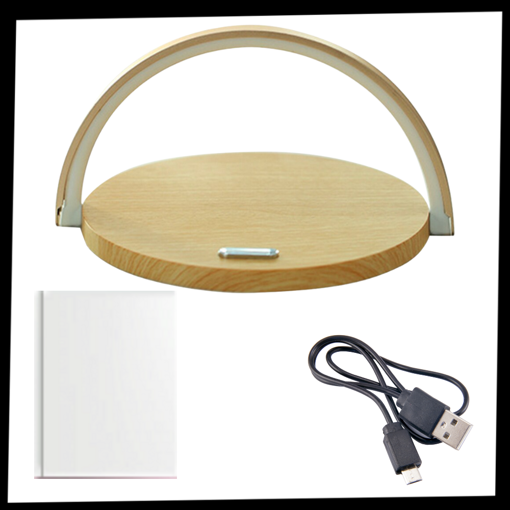 Desk Lamp & Wireless Phone Charger - Ozerty