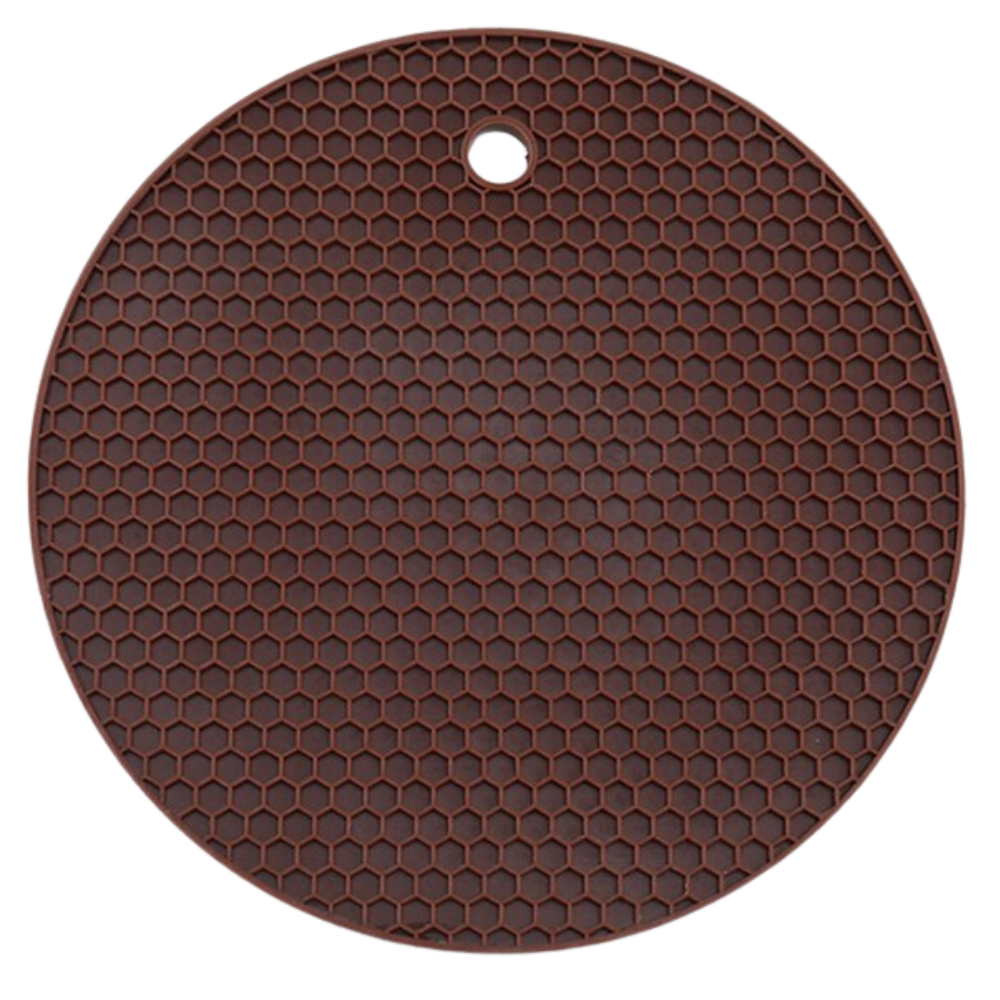 Silicone Pot holder Coaster -Brown - Ozerty