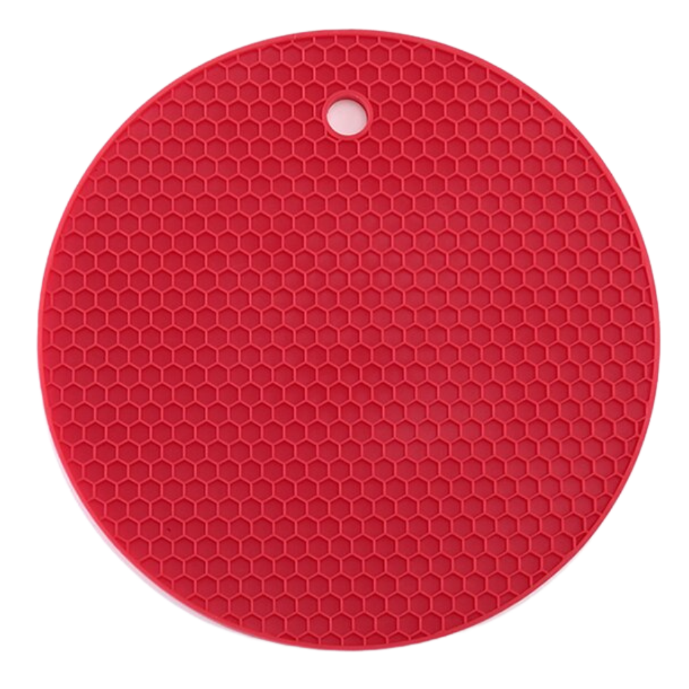 Silicone Pot holder Coaster -Red - Ozerty