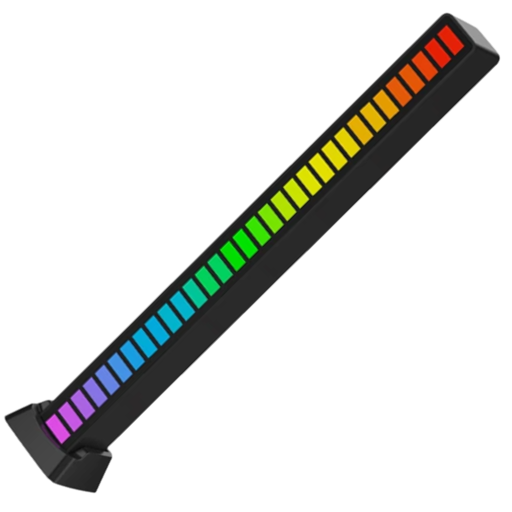 LED Ambient Music Light -Black - Ozerty