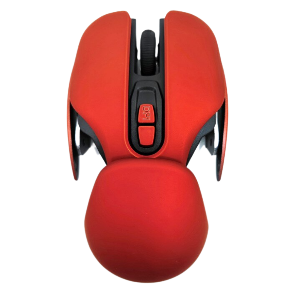 Wireless Ergonomic Gaming Mouse -Red - Ozerty