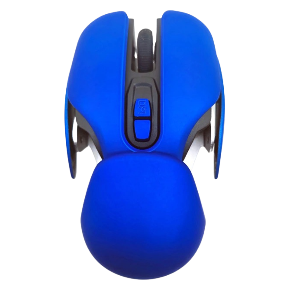 Wireless Ergonomic Gaming Mouse -Blue - Ozerty