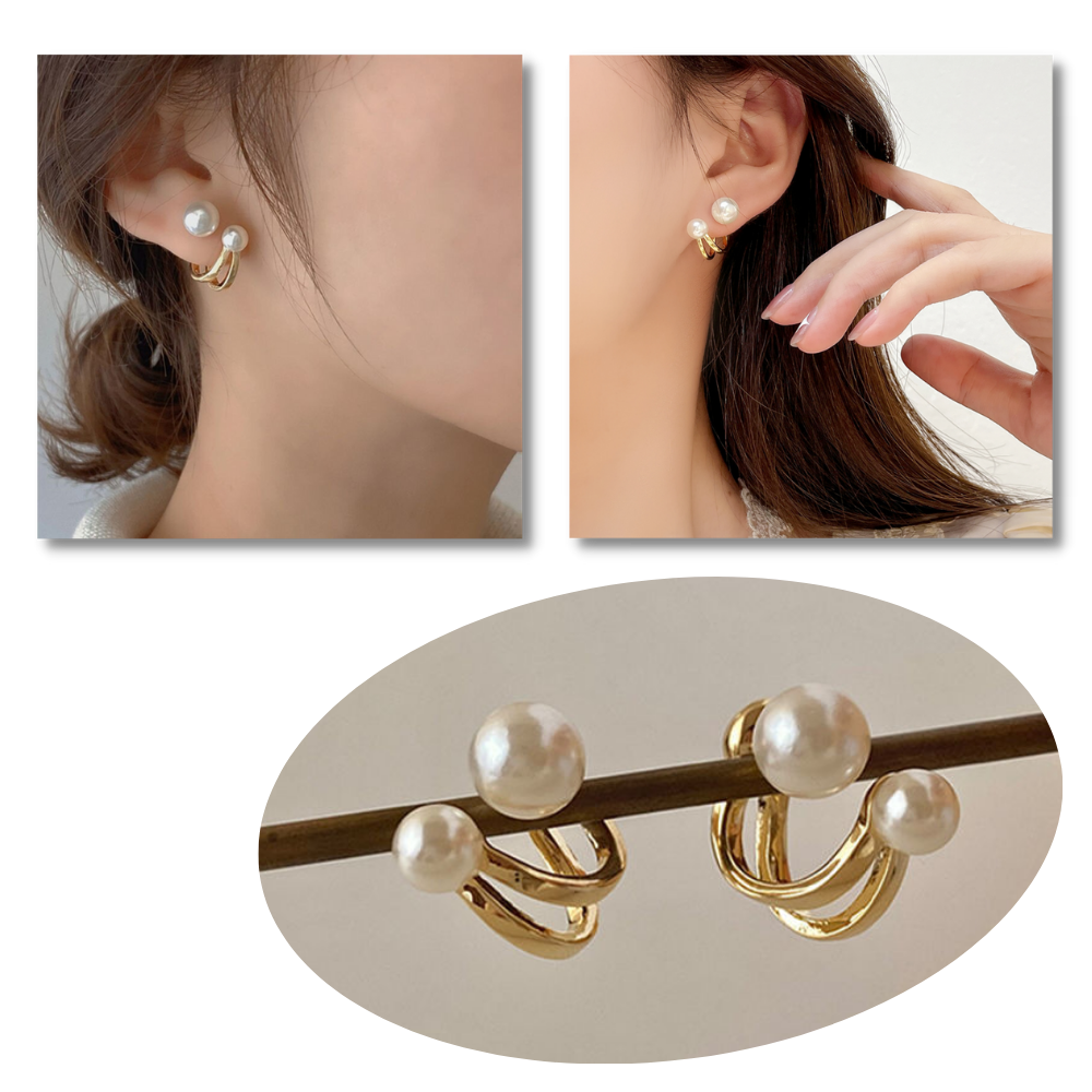 Vintage Pearl Drop Earrings - Ozerty