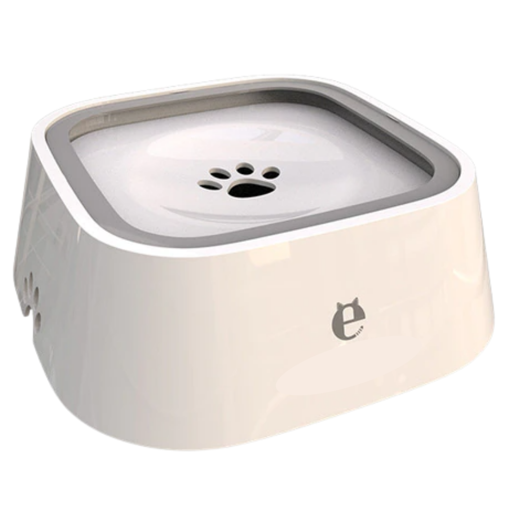 Pet Floating Water Bowl -White - Ozerty