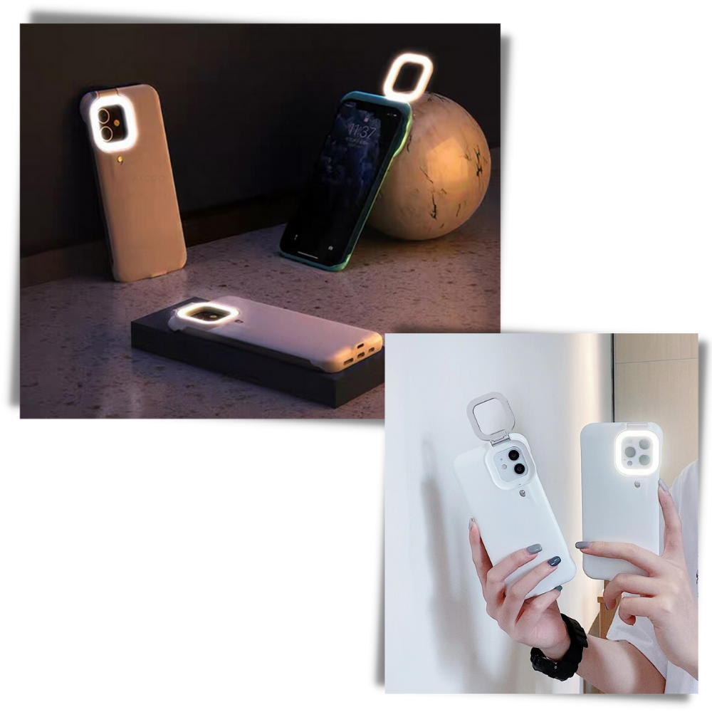 Phone Case With LED Ringlight - Ozerty